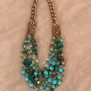Stella & Dot Maldives Statement Necklace Turquoise